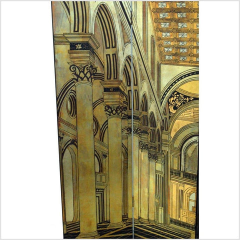 4-Panel Screen Designed with Roman Architectural Arches-YN2859 / YN2768 / YN2783-4. Asian & Chinese Furniture, Art, Antiques, Vintage Home Décor for sale at FEA Home