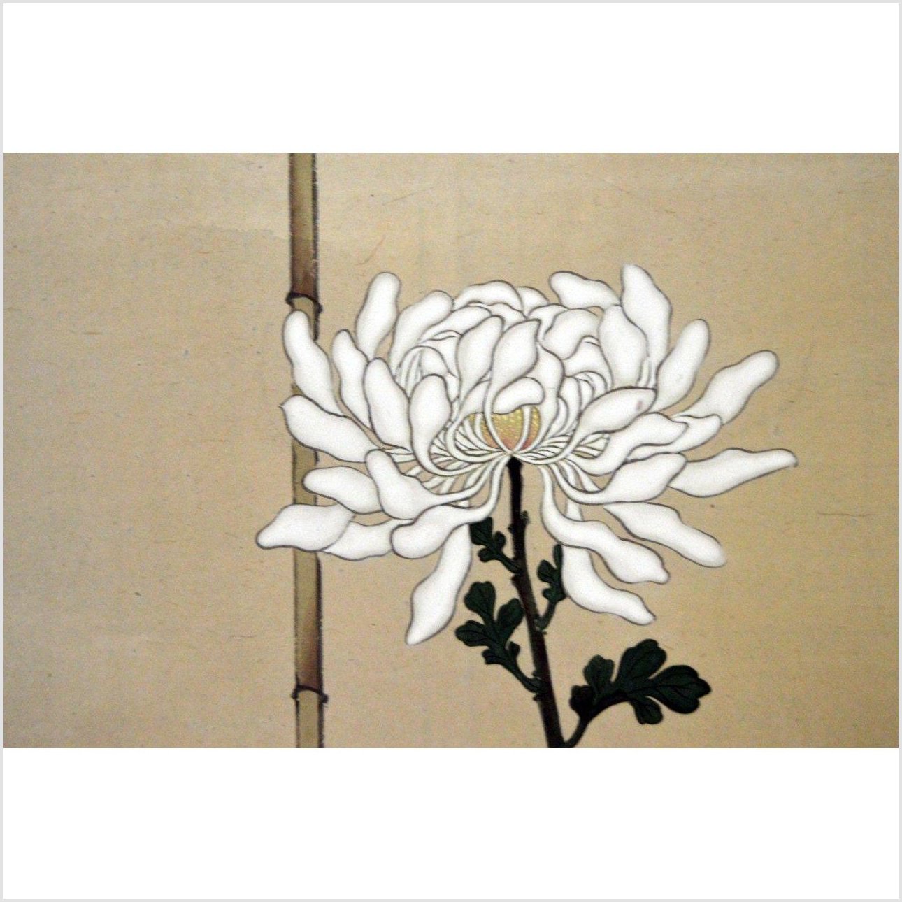 6-Panel Japanese Style Screen Painted with Cherry Blossom Design-11. Asian & Chinese Furniture, Art, Antiques, Vintage Home Décor for sale at FEA Home