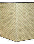 Wide Panel Gold Screen and White Cotton Roses-6. Asian & Chinese Furniture, Art, Antiques, Vintage Home Décor for sale at FEA Home