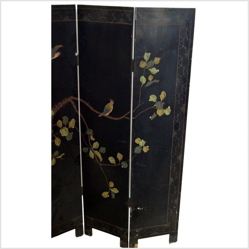 4-Panel Japanese Style Screen Designed with Cranes-YN2879 / YN2886-12. Asian & Chinese Furniture, Art, Antiques, Vintage Home Décor for sale at FEA Home