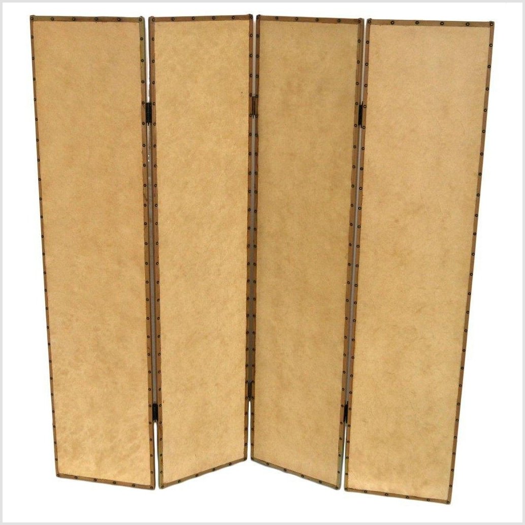 4-Panel Screen Showing Mid-1800s Macau-12. Asian & Chinese Furniture, Art, Antiques, Vintage Home Décor for sale at FEA Home