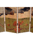 4-Panel Screen Showing Mid-1800s Macau-6. Asian & Chinese Furniture, Art, Antiques, Vintage Home Décor for sale at FEA Home