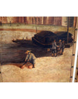 4-Panel Screen Showing Mid-1800s Macau-9. Asian & Chinese Furniture, Art, Antiques, Vintage Home Décor for sale at FEA Home