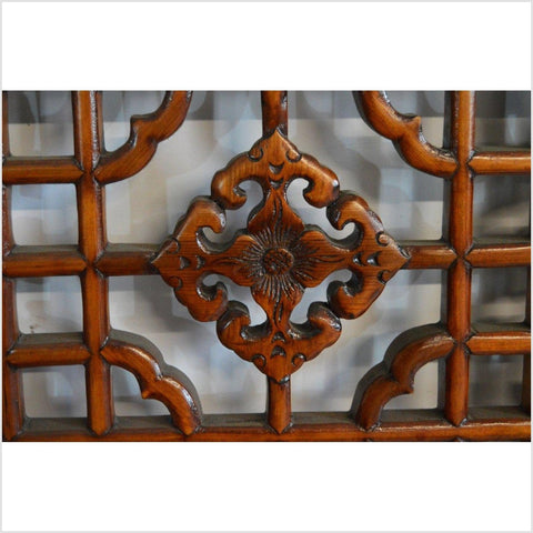 2-Panel Wooden Screen with Open Fretwork-YN2906-4. Asian & Chinese Furniture, Art, Antiques, Vintage Home Décor for sale at FEA Home