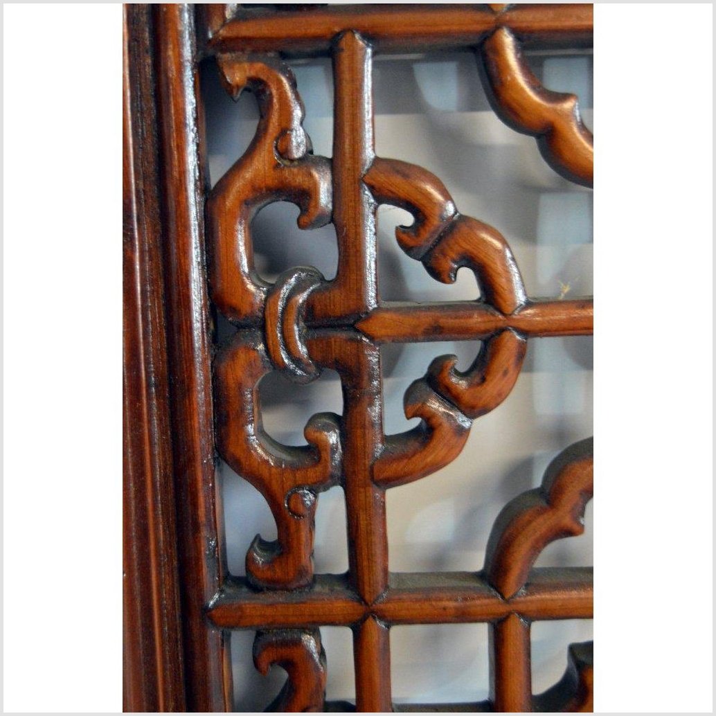 2-Panel Wooden Screen with Open Fretwork-7. Asian & Chinese Furniture, Art, Antiques, Vintage Home Décor for sale at FEA Home