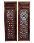 2-Panel Wooden Screen with Open Fretwork-1. Asian & Chinese Furniture, Art, Antiques, Vintage Home Décor for sale at FEA Home
