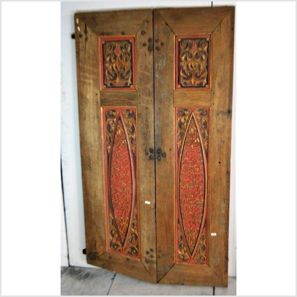 4-Panel Wooden Screen with Carved Arabic Inscriptions-YN2916-3. Asian & Chinese Furniture, Art, Antiques, Vintage Home Décor for sale at FEA Home