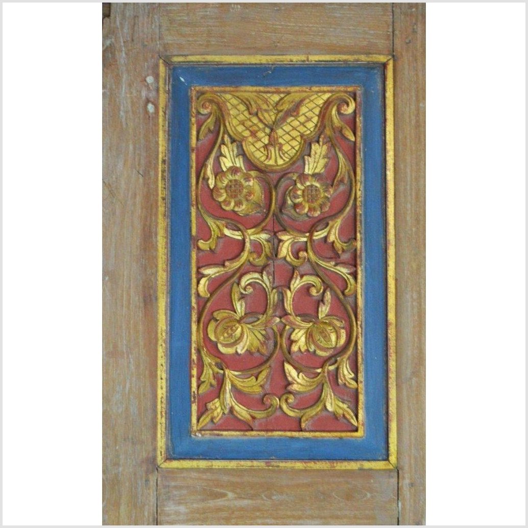 6-Panel Carved Wooden Screen with Indian Calligraphic Inscriptions-YN2917-13. Asian & Chinese Furniture, Art, Antiques, Vintage Home Décor for sale at FEA Home