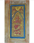 6-Panel Carved Wooden Screen with Indian Calligraphic Inscriptions-19. Asian & Chinese Furniture, Art, Antiques, Vintage Home Décor for sale at FEA Home