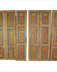 6-Panel Carved Wooden Screen with Indian Calligraphic Inscriptions-1. Asian & Chinese Furniture, Art, Antiques, Vintage Home Décor for sale at FEA Home