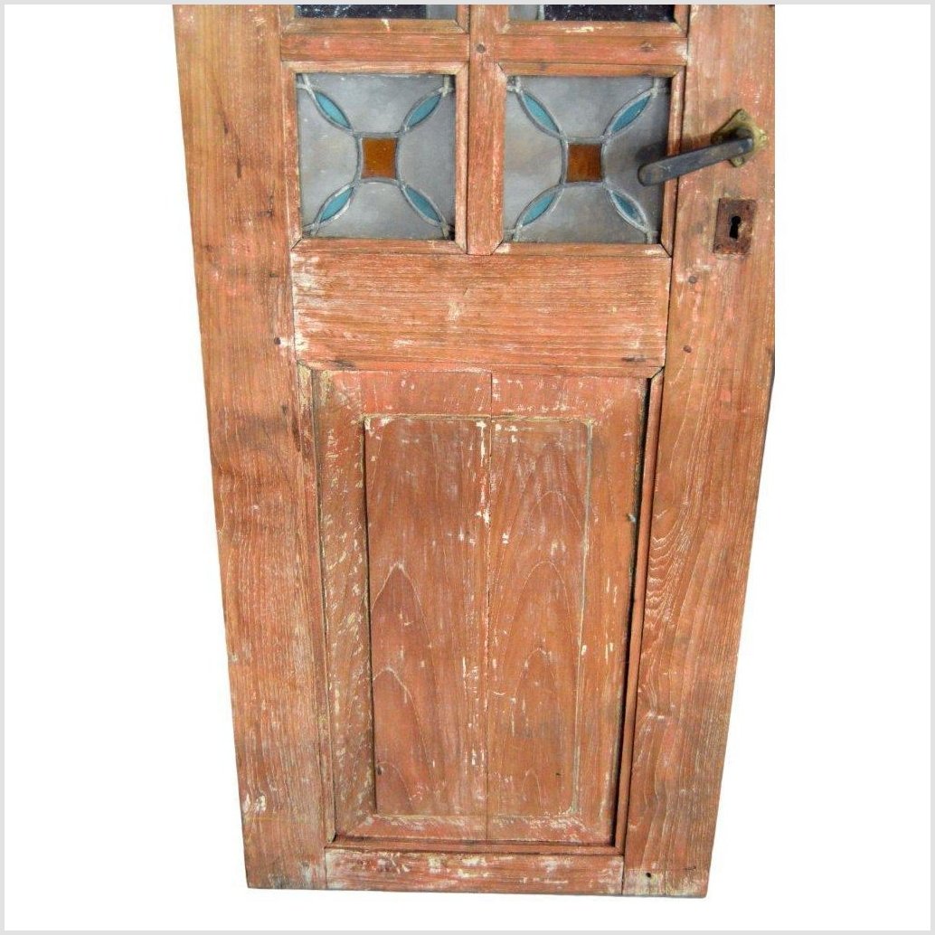 2-Panel Wood Screen with Stained Glass-10. Asian & Chinese Furniture, Art, Antiques, Vintage Home Décor for sale at FEA Home