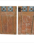 2-Panel Wood Screen with Stained Glass-13. Asian & Chinese Furniture, Art, Antiques, Vintage Home Décor for sale at FEA Home