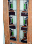 2-Panel Wood Screen with Stained Glass-6. Asian & Chinese Furniture, Art, Antiques, Vintage Home Décor for sale at FEA Home