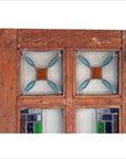 2-Panel Wood Screen with Stained Glass-7. Asian & Chinese Furniture, Art, Antiques, Vintage Home Décor for sale at FEA Home