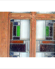 2-Panel Wood Screen with Stained Glass-8. Asian & Chinese Furniture, Art, Antiques, Vintage Home Décor for sale at FEA Home