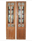 2-Panel Wood Screen with Stained Glass-1. Asian & Chinese Furniture, Art, Antiques, Vintage Home Décor for sale at FEA Home