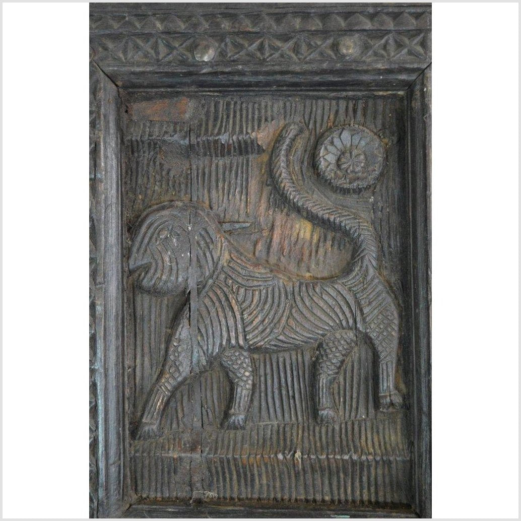 2-Panel Screen Hand Carved with Animals and Intricate Accents-4. Asian & Chinese Furniture, Art, Antiques, Vintage Home Décor for sale at FEA Home