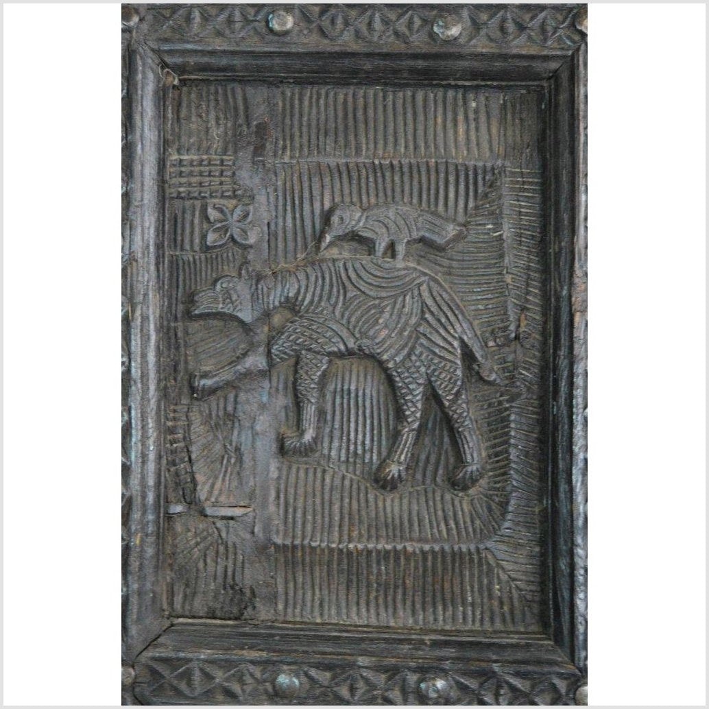 2-Panel Screen Hand Carved with Animals and Intricate Accents-5. Asian & Chinese Furniture, Art, Antiques, Vintage Home Décor for sale at FEA Home