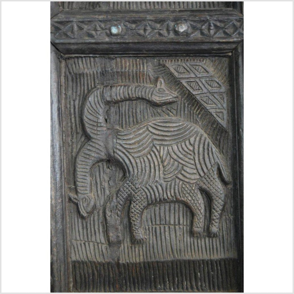 2-Panel Screen Hand Carved with Animals and Intricate Accents-6. Asian & Chinese Furniture, Art, Antiques, Vintage Home Décor for sale at FEA Home
