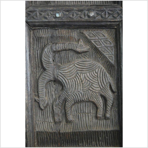2-Panel Screen Hand Carved with Animals and Intricate Accents-YN2925-6. Asian & Chinese Furniture, Art, Antiques, Vintage Home Décor for sale at FEA Home