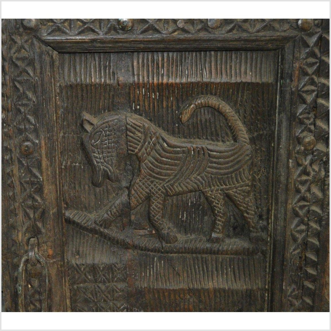 2-Panel Screen Hand Carved with Animals and Intricate Accents-7. Asian & Chinese Furniture, Art, Antiques, Vintage Home Décor for sale at FEA Home