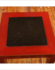 Side Table with Antique Inset Top-4. Asian & Chinese Furniture, Art, Antiques, Vintage Home Décor for sale at FEA Home