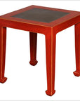 Side Table with Antique Inset Top-1. Asian & Chinese Furniture, Art, Antiques, Vintage Home Décor for sale at FEA Home