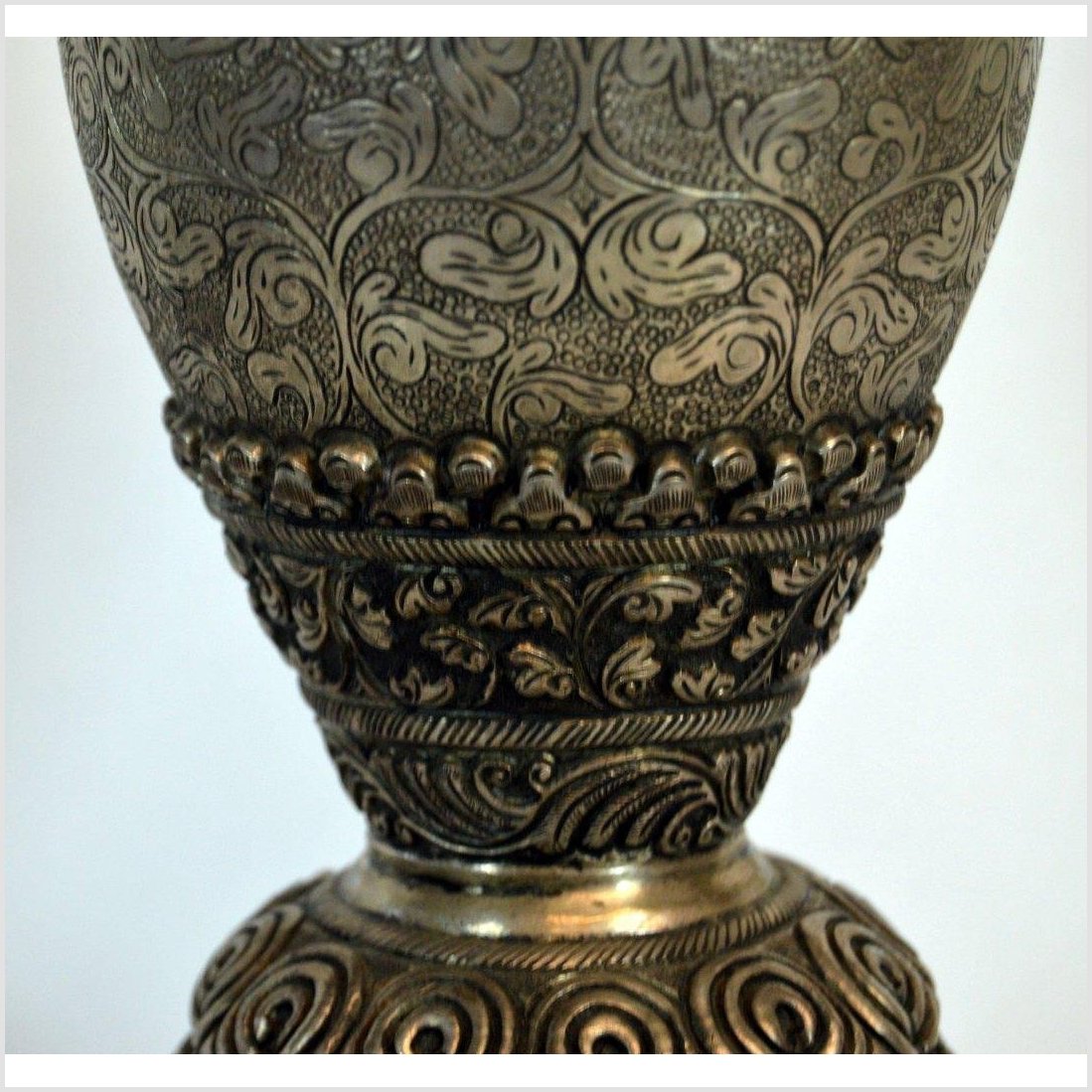 Silver Plated Hand Tooled Incense Burner-4. Asian & Chinese Furniture, Art, Antiques, Vintage Home Décor for sale at FEA Home