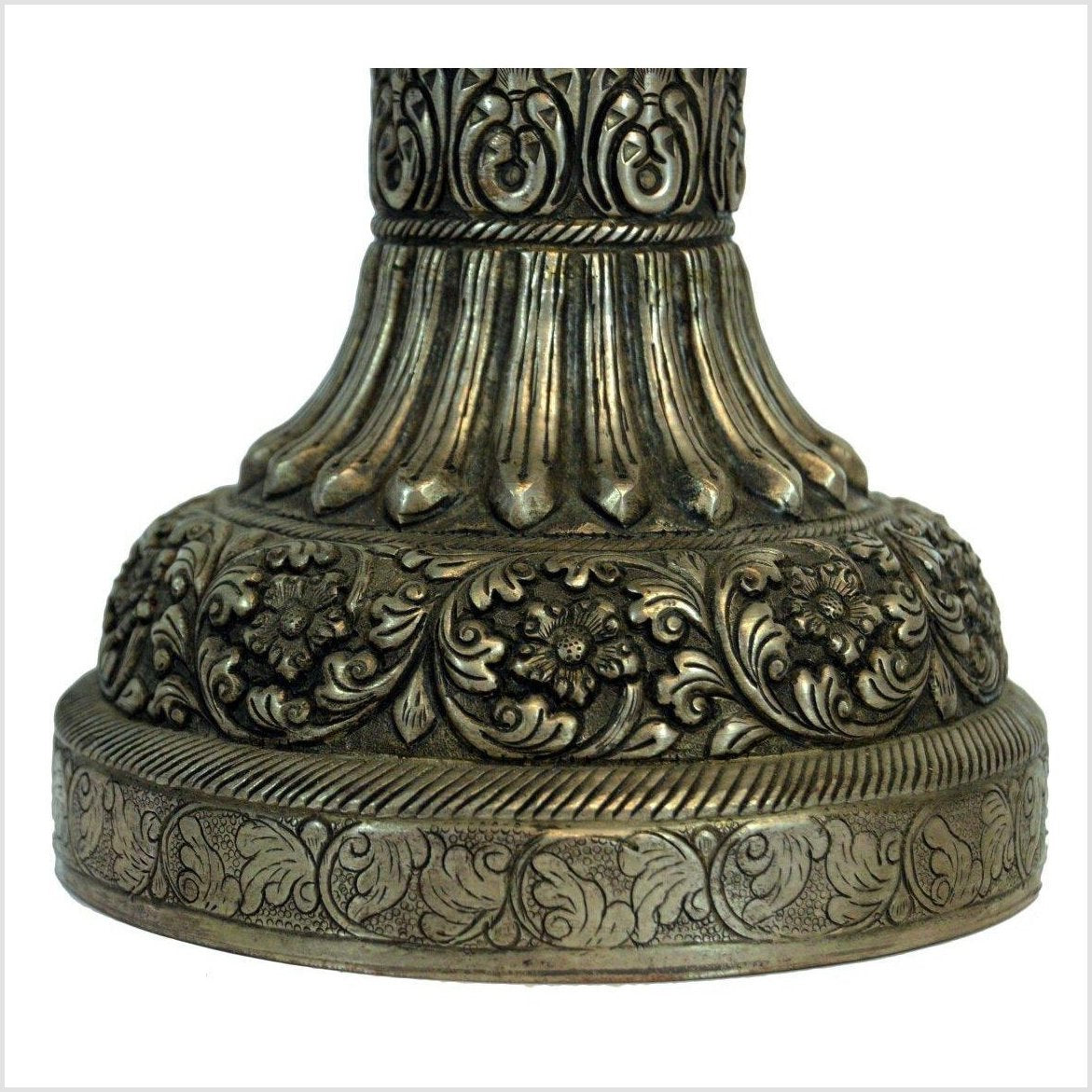 Silver Plated Hand Tooled Incense Burner-6. Asian & Chinese Furniture, Art, Antiques, Vintage Home Décor for sale at FEA Home