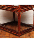 Single 19th Century Chinese Horseshoe-Back Bamboo Armchair with Elm Base-5. Asian & Chinese Furniture, Art, Antiques, Vintage Home Décor for sale at FEA Home