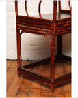 Single 19th Century Chinese Horseshoe-Back Bamboo Armchair with Elm Base-9. Asian & Chinese Furniture, Art, Antiques, Vintage Home Décor for sale at FEA Home