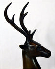 Sitting Deer Bronze Sculpture-6. Asian & Chinese Furniture, Art, Antiques, Vintage Home Décor for sale at FEA Home