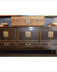 Small Black Lacquer Kang Cabinet-1. Asian & Chinese Furniture, Art, Antiques, Vintage Home Décor for sale at FEA Home