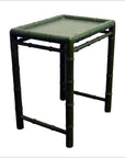Small Green Bamboo Side Table-3. Asian & Chinese Furniture, Art, Antiques, Vintage Home Décor for sale at FEA Home