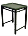 Small Green Bamboo Side Table-4. Asian & Chinese Furniture, Art, Antiques, Vintage Home Décor for sale at FEA Home