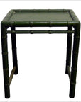Small Green Bamboo Side Table-1. Asian & Chinese Furniture, Art, Antiques, Vintage Home Décor for sale at FEA Home