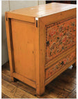 Small Orange Painted Cabinet-3. Asian & Chinese Furniture, Art, Antiques, Vintage Home Décor for sale at FEA Home