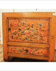 Small Orange Painted Cabinet-4. Asian & Chinese Furniture, Art, Antiques, Vintage Home Décor for sale at FEA Home