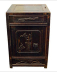 Antique Carved Side Cabinet-10. Asian & Chinese Furniture, Art, Antiques, Vintage Home Décor for sale at FEA Home