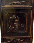 Antique Carved Side Cabinet-11. Asian & Chinese Furniture, Art, Antiques, Vintage Home Décor for sale at FEA Home