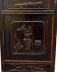 Antique Carved Side Cabinet-11. Asian & Chinese Furniture, Art, Antiques, Vintage Home Décor for sale at FEA Home