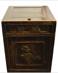 Antique Carved Side Cabinet-3. Asian & Chinese Furniture, Art, Antiques, Vintage Home Décor for sale at FEA Home