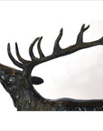 Standing Buck Bronze Sculpture-4. Asian & Chinese Furniture, Art, Antiques, Vintage Home Décor for sale at FEA Home