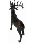 Standing Buck Bronze Sculpture-6. Asian & Chinese Furniture, Art, Antiques, Vintage Home Décor for sale at FEA Home