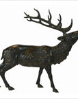 Standing Buck Bronze Sculpture-7. Asian & Chinese Furniture, Art, Antiques, Vintage Home Décor for sale at FEA Home