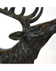 Standing Buck Bronze Sculpture-8. Asian & Chinese Furniture, Art, Antiques, Vintage Home Décor for sale at FEA Home