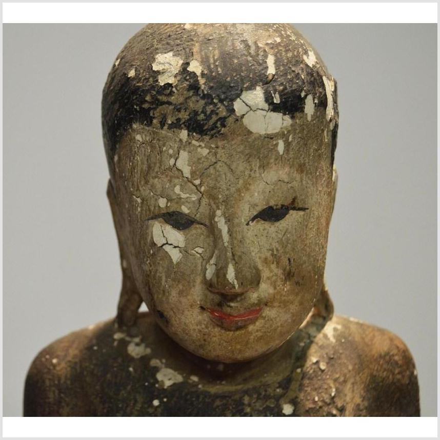 Vintage Monk Altar Statuette-3. Asian & Chinese Furniture, Art, Antiques, Vintage Home Décor for sale at FEA Home