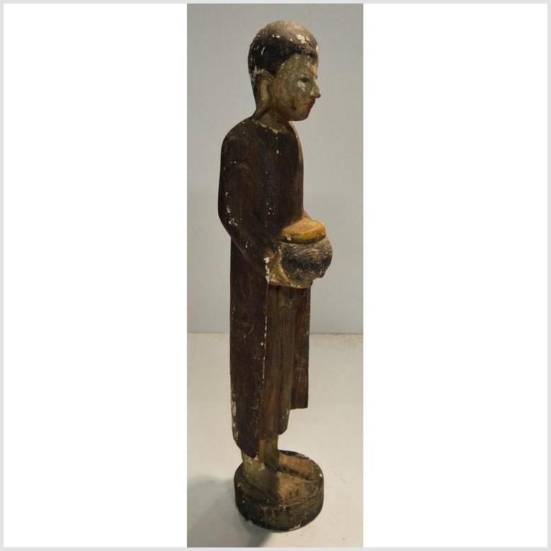 Vintage Monk Altar Statuette-4. Asian & Chinese Furniture, Art, Antiques, Vintage Home Décor for sale at FEA Home