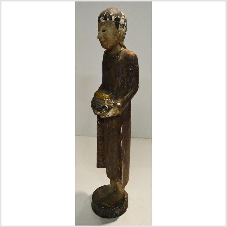 Vintage Monk Altar Statuette-6. Asian & Chinese Furniture, Art, Antiques, Vintage Home Décor for sale at FEA Home