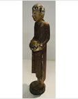 Vintage Monk Altar Statuette-6. Asian & Chinese Furniture, Art, Antiques, Vintage Home Décor for sale at FEA Home